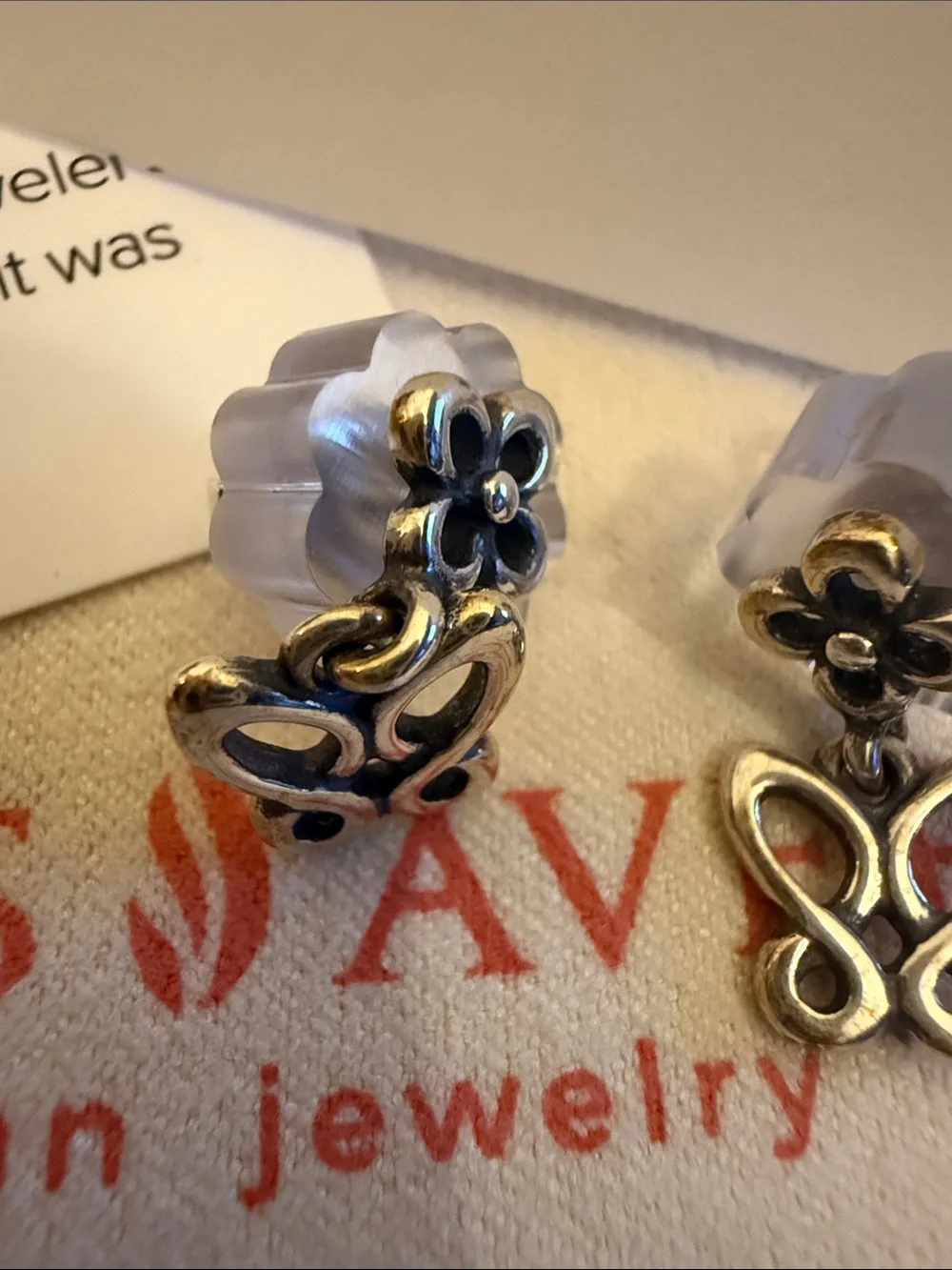 James Avery Sterling Silver Butterfly & Flower Dangle Earrings – Limited Edition